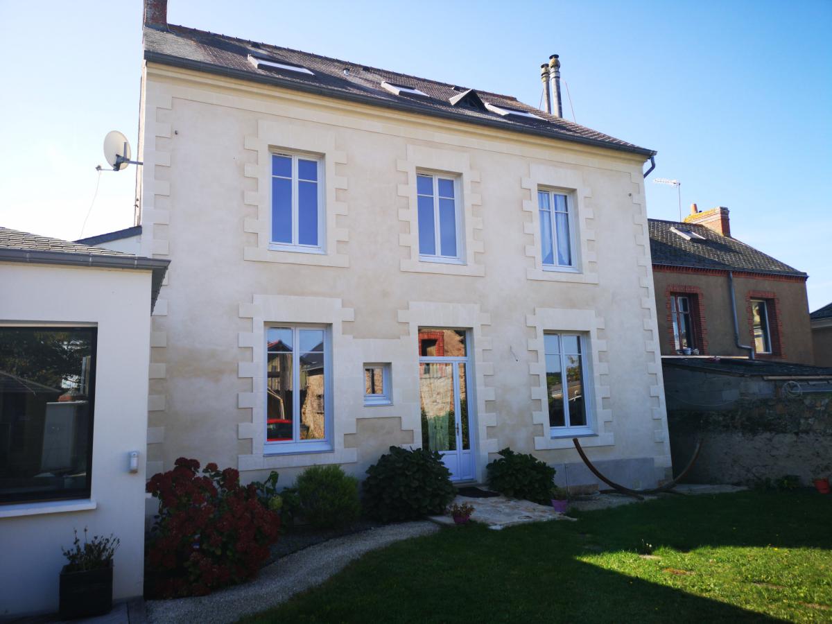 Réfection d'une maison en pierre Calcaire et enduit a la chaux